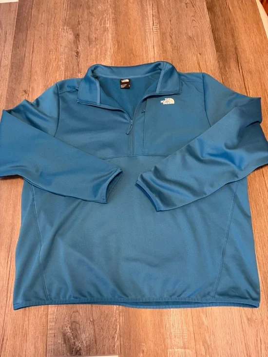 The North Face Teal Quarter-Zip Pullover