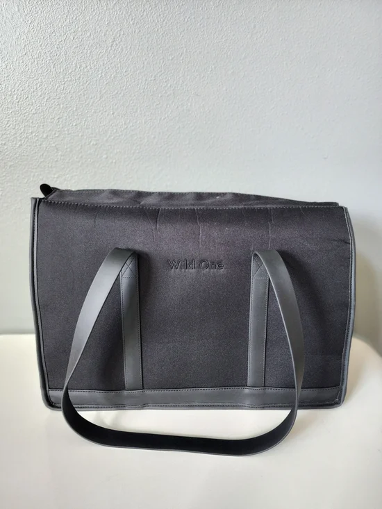 Wild One Black Travel Pet Carrier Airline Approved Dog Cat Tote Bag