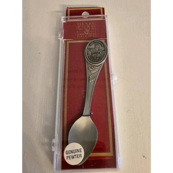 Henry Ford Museum Greenfield Village Souvenir‎ Spoon Genuine Pewter