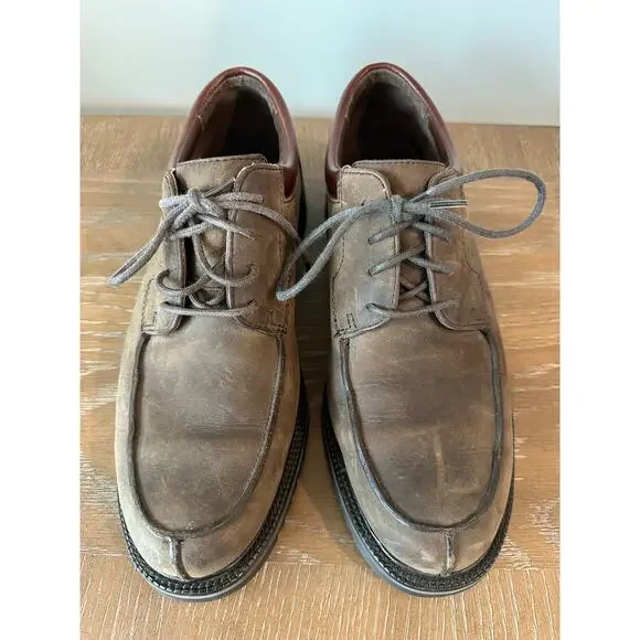 Cole Haan Country Brown Leather Oxford Shoes Men’s Size 8.5 Lace Up Moc Toe