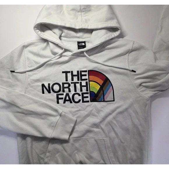 The North Face Mens Size M White Long Sleeve Pullover Hoodie‎