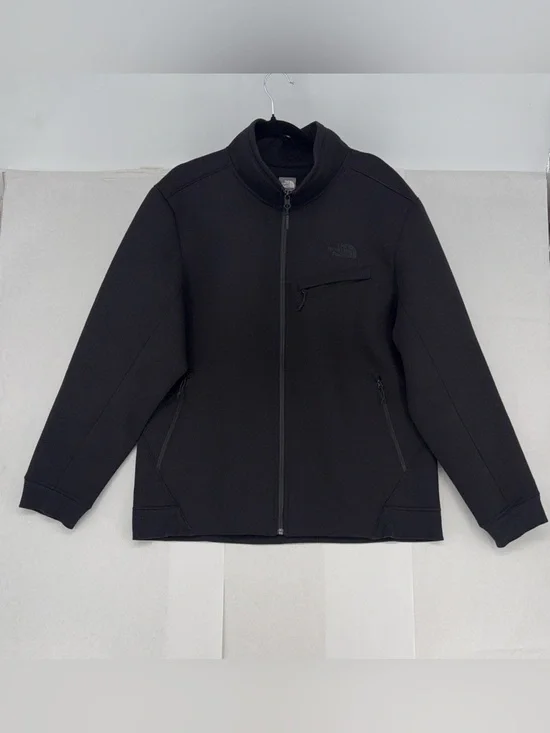 North Face Mens Black Thermal Soft Shell Full Zip Jacket Coat Size XL