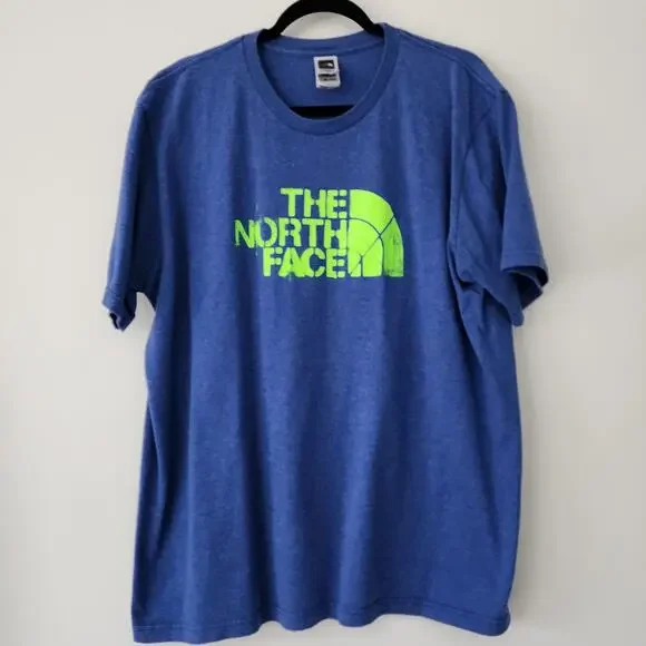 The North Face blue short sleeve front‎ graphic t-shirt mens size XL