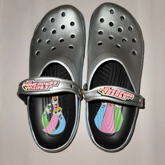 Crocs PowerPuff Girls  Collectors Shoes Mens Sz 11