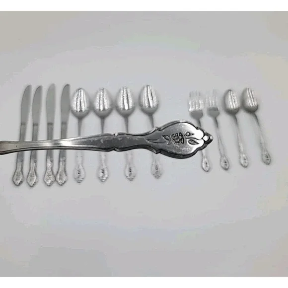 13pc BARCLAY GENEVE Stainless Steel Flatware Mixed Lot BAG5 Bag 5‎