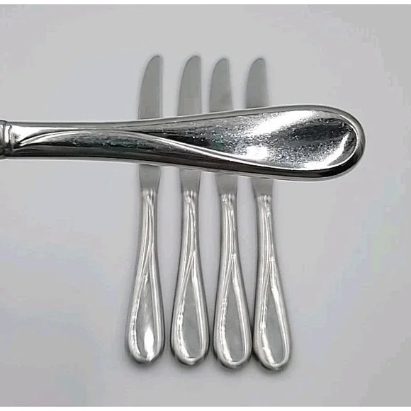 Oneida FLIGHT RELIANCE Stainless 5 Dinner‎ Knives Glossy China Flatware