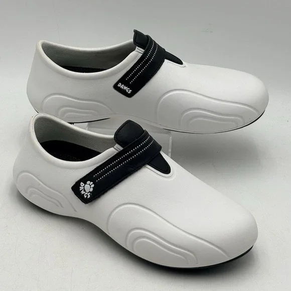 Dawgs Ultralite Men's Golf Shoes White Hook and Loop Size US 8 EUR 42