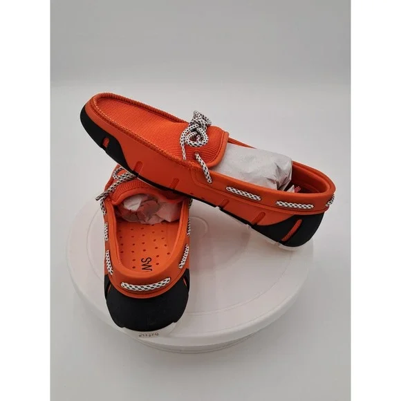 Mens Swims Braided Loafers In‎ Orange-size 7-NIB