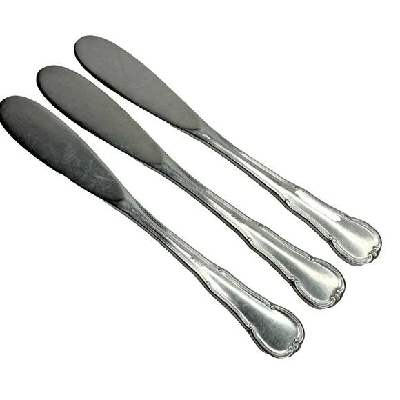 Cromargan DORSET 3 Butter Cheese Knives Germany Stainless Flatware Replacement