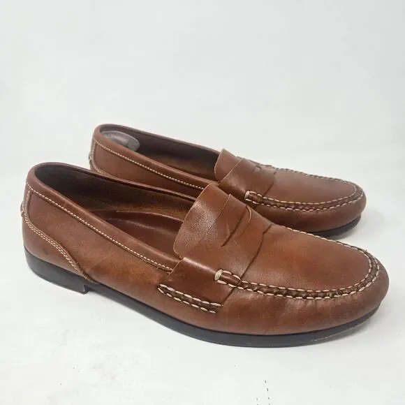 NATTY BEAU Men’s Penny Loafer Oxfords Leather Dress Shoes Sz 12‎ M