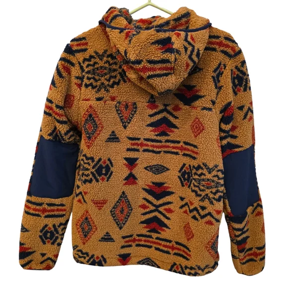 The North Face Men's Campshire Pullover Hoodie Cedar Brown California Geo Print