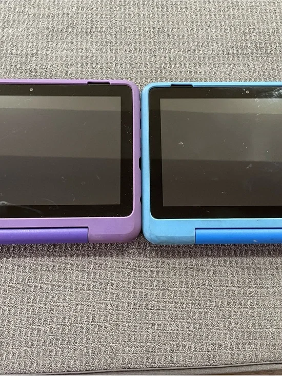Purple and Blue Kids Tablet Bundle - Durable Protective Cases