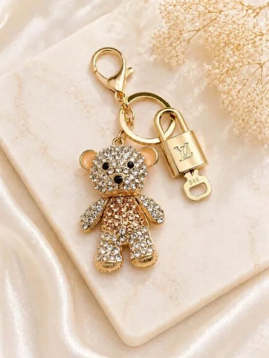 Louis Vuitton Gold Padlock 🔑 Authentic LV Unbranded Keychain Bag Charm