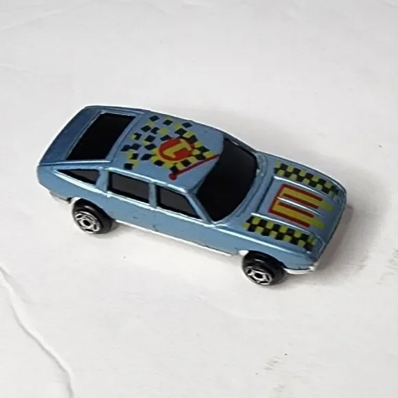 Unbranded Blue Checked Flag #1 Die Cast Fast Race Toyota Toy Car