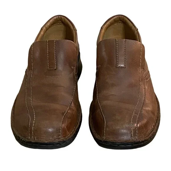 Clarks Collection Mens Escalade Step‎ Loafer Shoe Size 8.5 Tan Brown