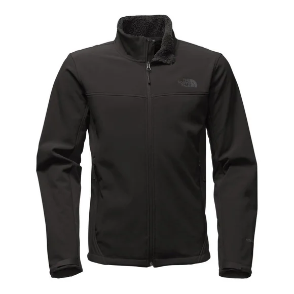 The North Face Mens Apex Chromium Thermal Black Soft Shell Jacket Small Full Zip