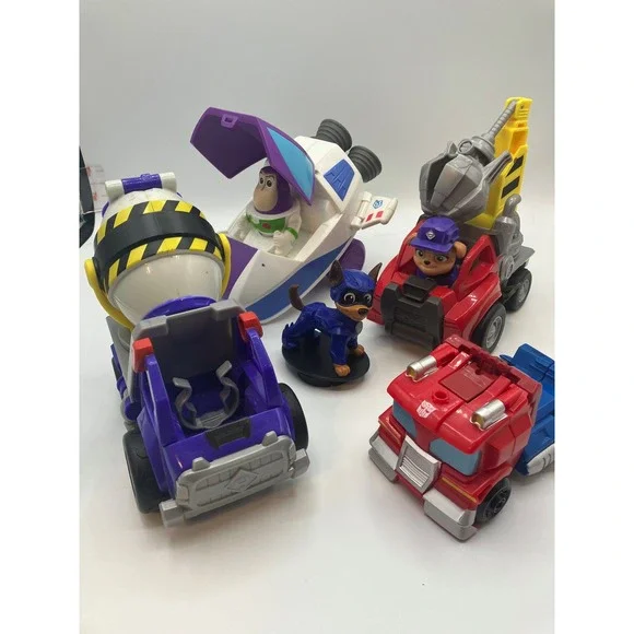 Paw Patrol and Buzz Lightyear Toy Vehicle Bundle For Kids 7‎ Pieces