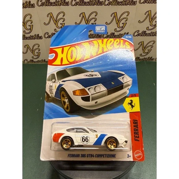 Hot Wheels Ferrari 365 GTB4 Competizione White HW Exotics 62/250 2023 Mattel