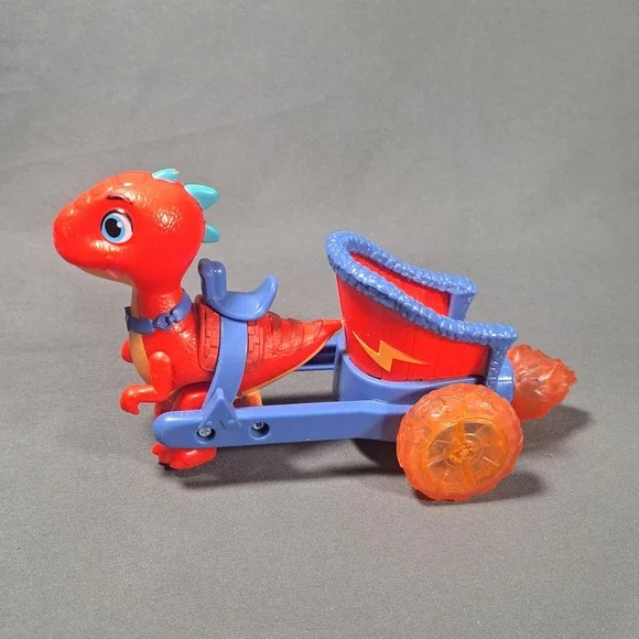 Dino Ranch Blitz's Chariot Toy Vehicle Red Raptor Jazwares 2021 Kids Play Fun