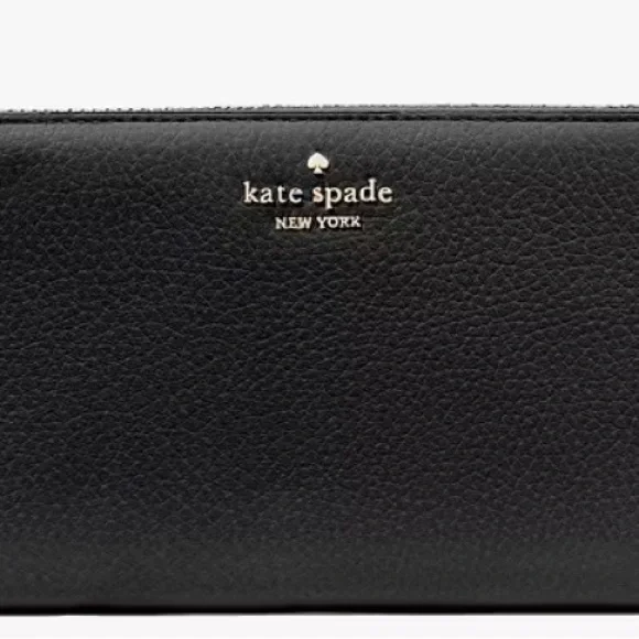 Kate Spade Black Textured Key & Card Holder