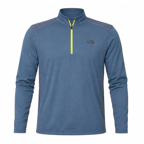 The North Face 1/4 Pullover Sweater FlashDry-XD Blue Men's Size L (164)