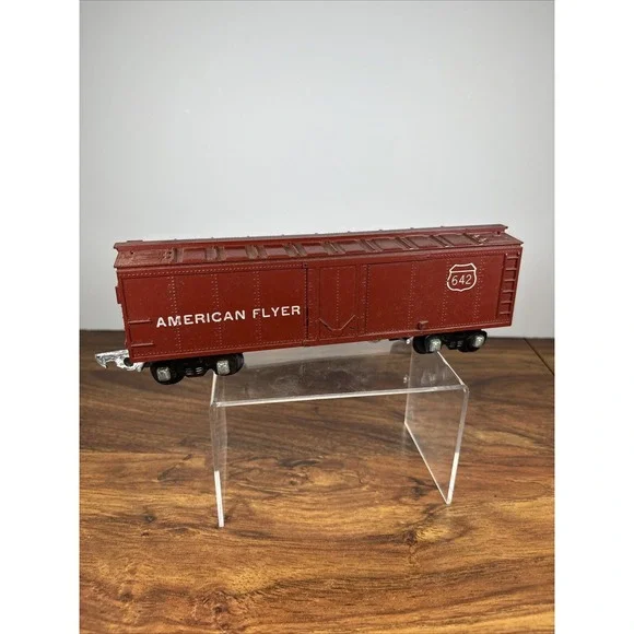 Vintage American Flyer 642 Box Car Red‎ AC Gilbert
