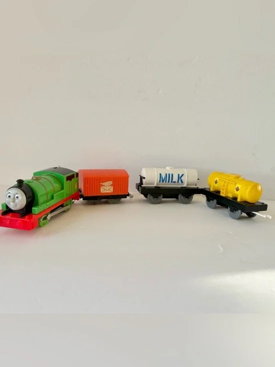Thomas & Friends 2013 Trackmaster Percy Mail Car Milk  Oil Tender Trains