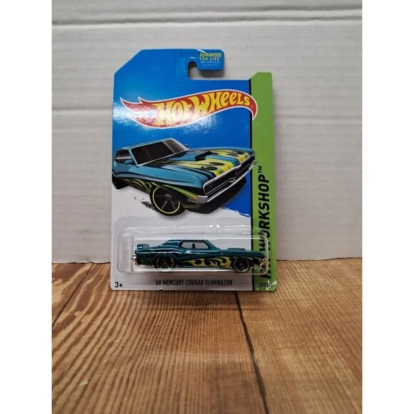 Hot Wheels 2014 Heat Fleet 69 Mercury Cougar Eliminator Teal Toy # BFD98