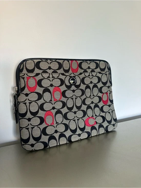 Coach Signature Laptop/iPad Sleeve