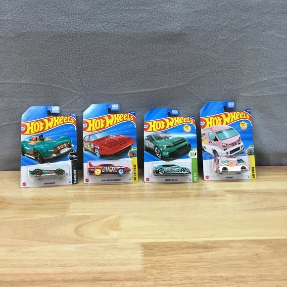 Hot Wheels Lot of 4 Custom Kia EV6 Kei Swap 70 Plymouth Superbird Monteracer