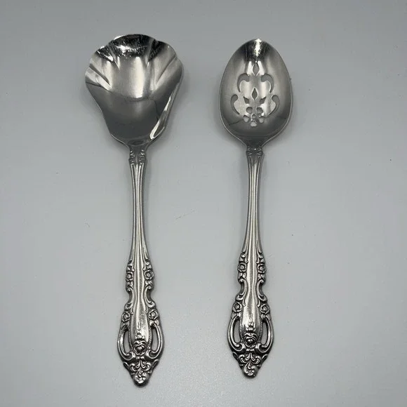 Oneida Community Stainless‎ Brahms Set of 2 Serving Spoons