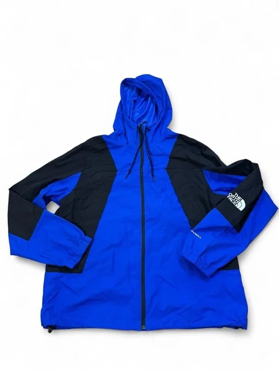 The North Face Men’s Blue Black Windwall Windbreaker Full Zip‎ Jacket Size XL