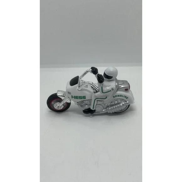 2007‎ HESS White MOTORCYCLE Loose Rev-and-GO