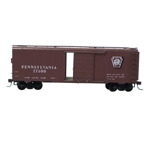 Pennsylvania Railroad 77100 Boxcar HO Scale Model Train PRR Tuscan Red
