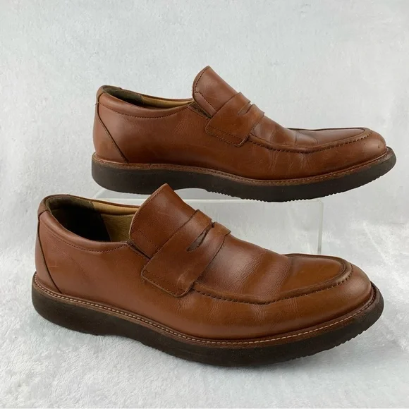 Samuel Hubbard Men's 9 W Ivy Legend Penny Loafer Whiskey Tan Leather Vibram Sole