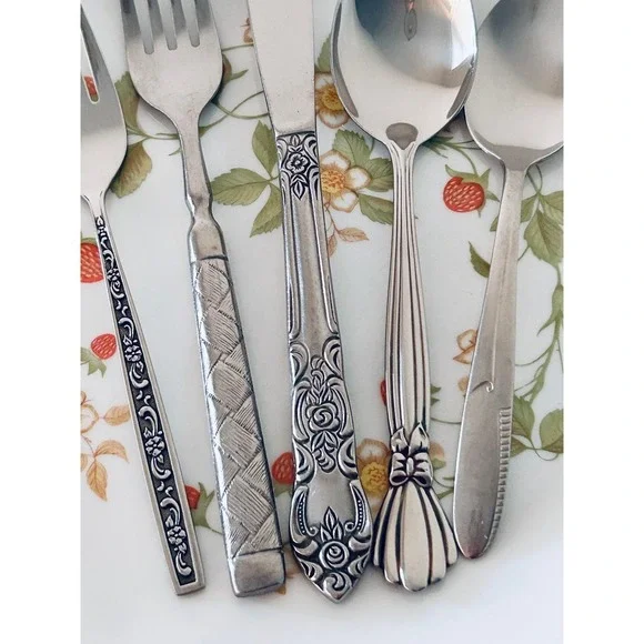 Vintage Mismatched Flatware Sets—Service for 6 (30 pieces)