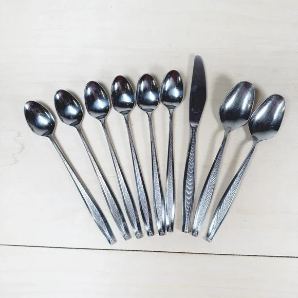 Hadden Hall Stainless Japan Long Handle Teaspoons Tablespoons Dinner Knife‎ Lot