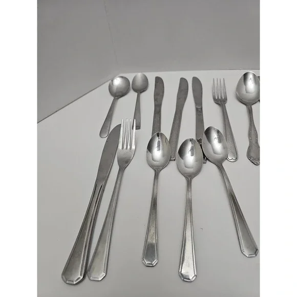 20pc Stainless Steel Silverware Flatware‎ Lot Assorted Pieces Mixed Patterns