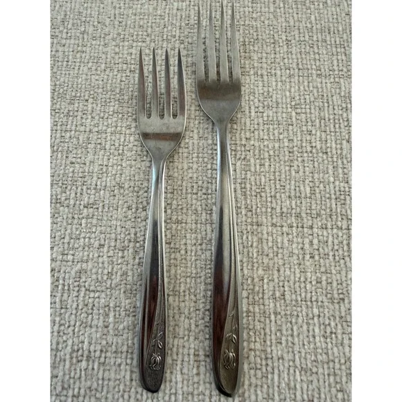 Imperial Stainless USA BREWSTER ROSE Flatware Replacement 1 Dinner 1 Salad Fork