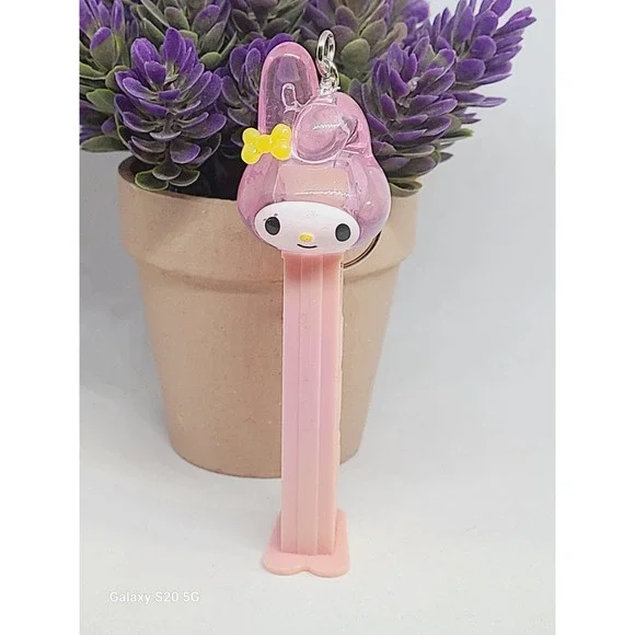 Cute‎ Pink My Melody PEZ Dispenser Keychain Accessory Character Collectible