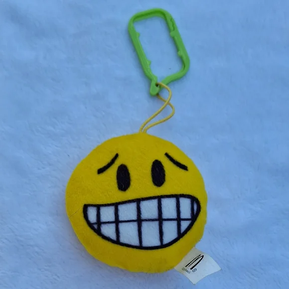 McDonald's Yellow and White Emoji Keychain