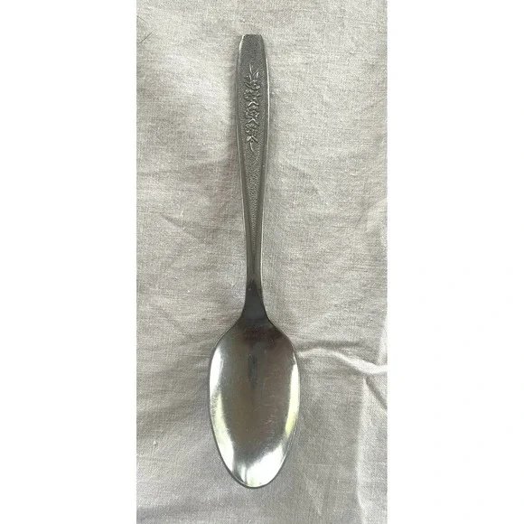 Vintage Simeon L & George H Rogers Company A1+ Oneida Ltd Floral Spoon Stainless