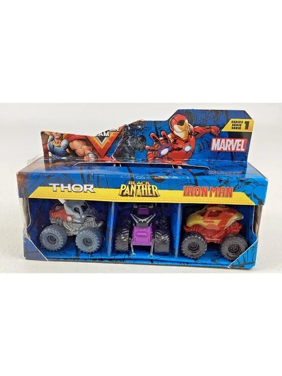 Hot Wheels Monster Jam Marvel Minis Thor Black Panther Iron Man Spin Master 2024