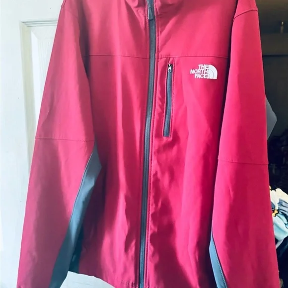 The Northface color block zipper jacket