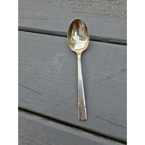Nobility Plate Royal Rose Silver Plated Teaspoon Vintage Floral Flatware