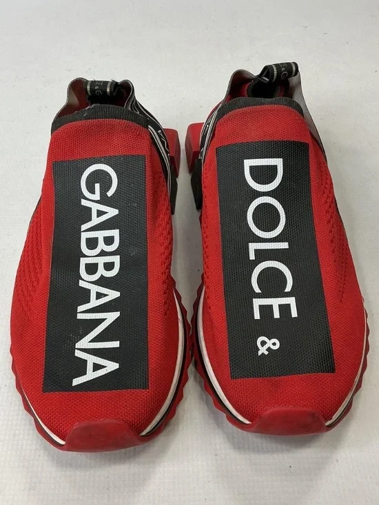 Dolce & Gabbana Men's Sorrento Melt 'Red Black' Sneakers Size 46/US 13 w/ COA