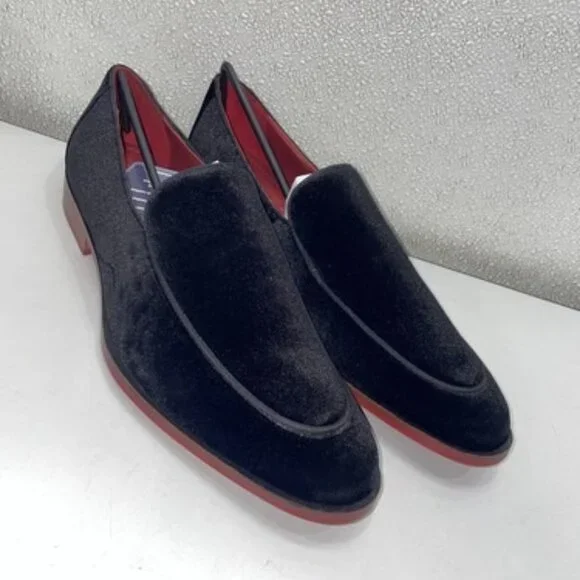 Carlos Santana “Prince” Black Velvet Loafers – Men’s 9.5D