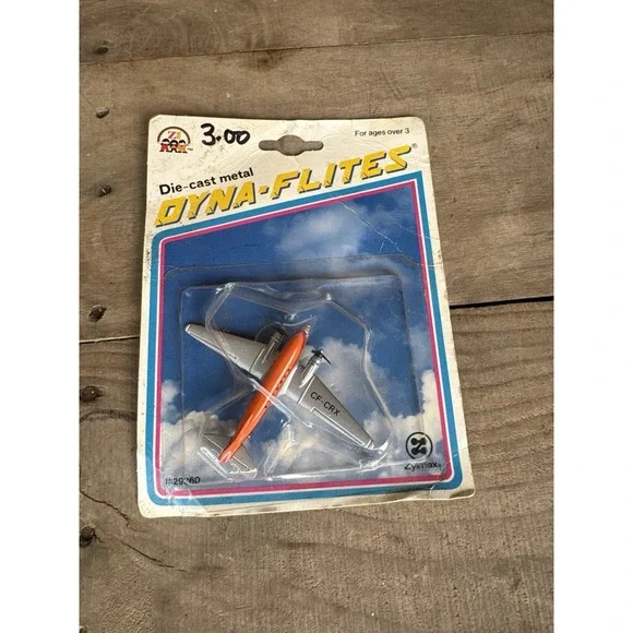 Retro 1993 Zylmax Dyna-Flites  Diecast‎ Scale Model Commercial Aircraft
