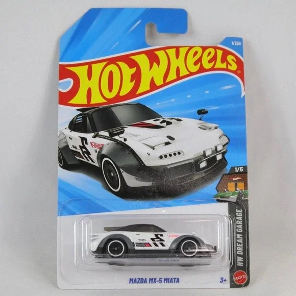 Hot Wheels White Mazda MX-5 Miata Toy Car - NEW