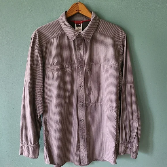The North Face Pinstripe Button Down Shirt Medium